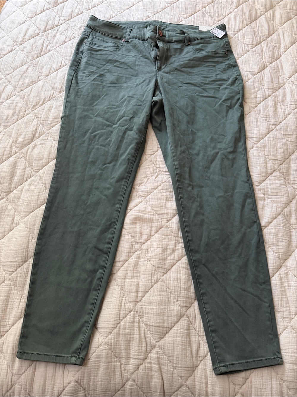 Maurices Olive Green Straight-Leg Pants